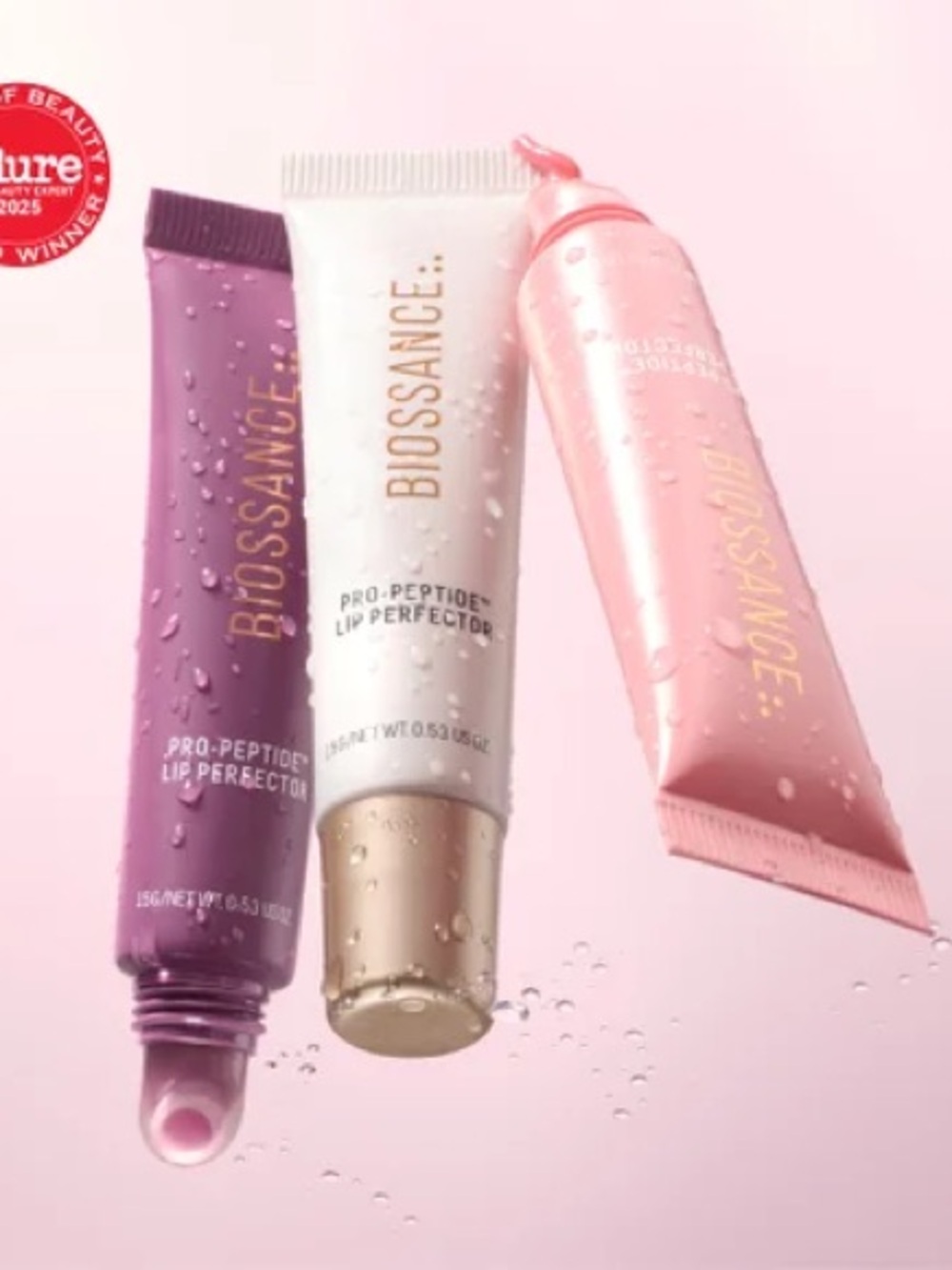 3 Biossance Pro-Peptide Lip Perfectors bundle NWT
